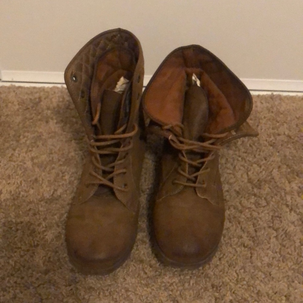 Brown Combat Boots